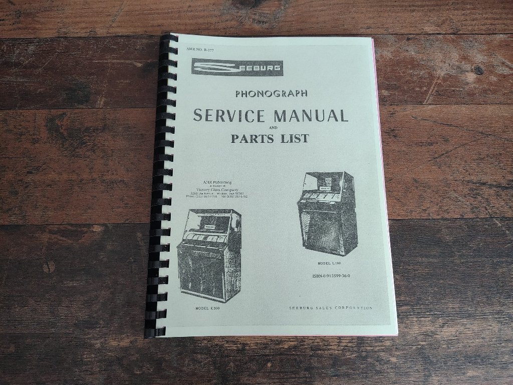 Service Manual: Seeburg KD-200/ L100 (1957) jukebox Nieuw !!, Verzenden, Nieuw, 1950 tot 1960, Seeburg