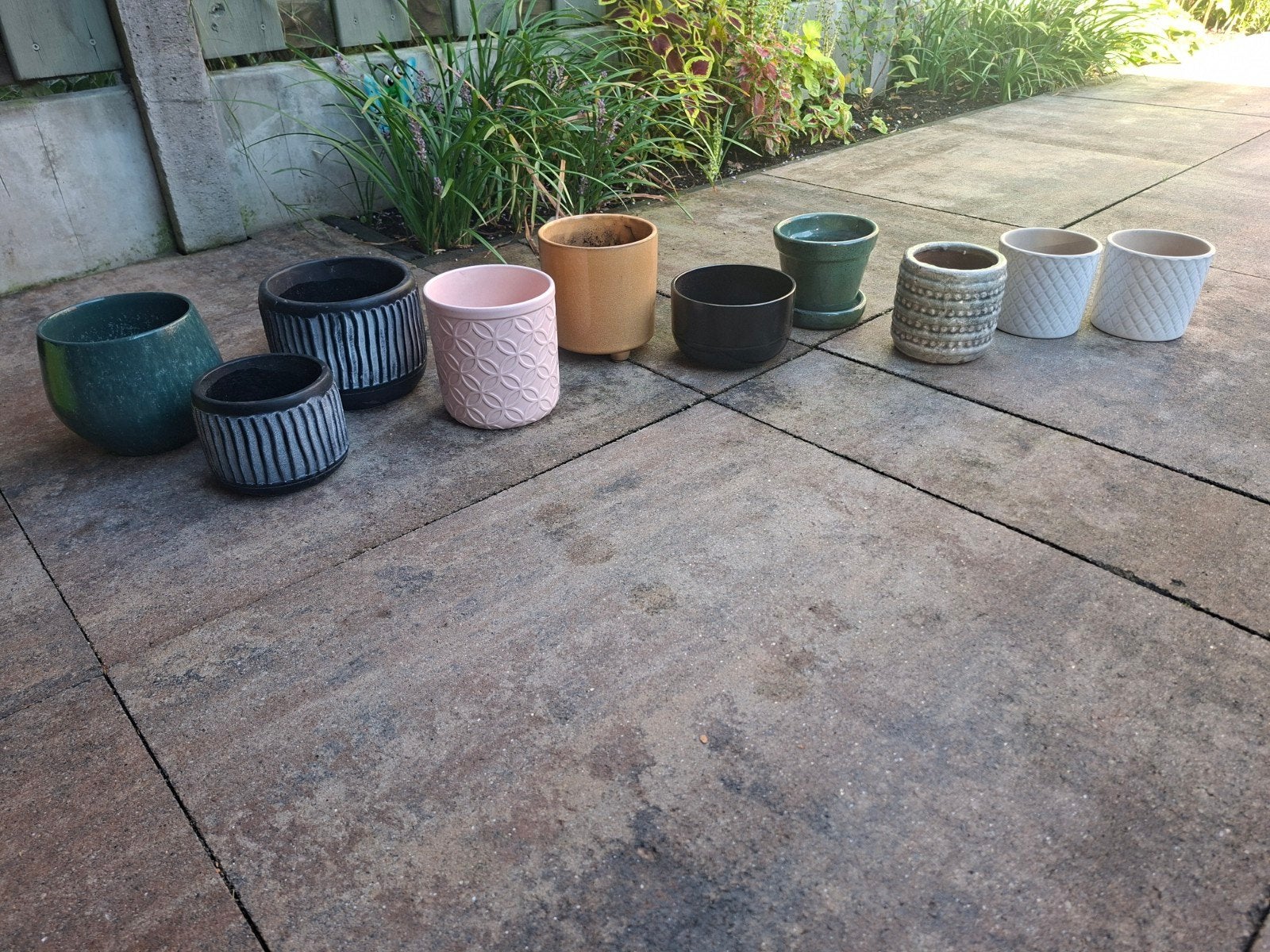 bloempotjes, Tuin en Terras, Ophalen, Steen, Minder dan 30 cm, Rond