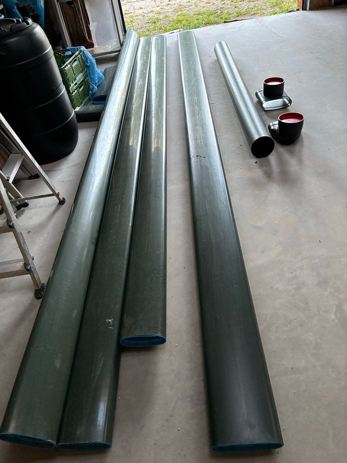 DYKA AIR PVC-U afvoerbuizen en bochten (3x195/1x235) 80 hoog, Doe-het-zelf en Verbouw, Buizen en Afvoer, Ophalen, Afvoer, Pvc