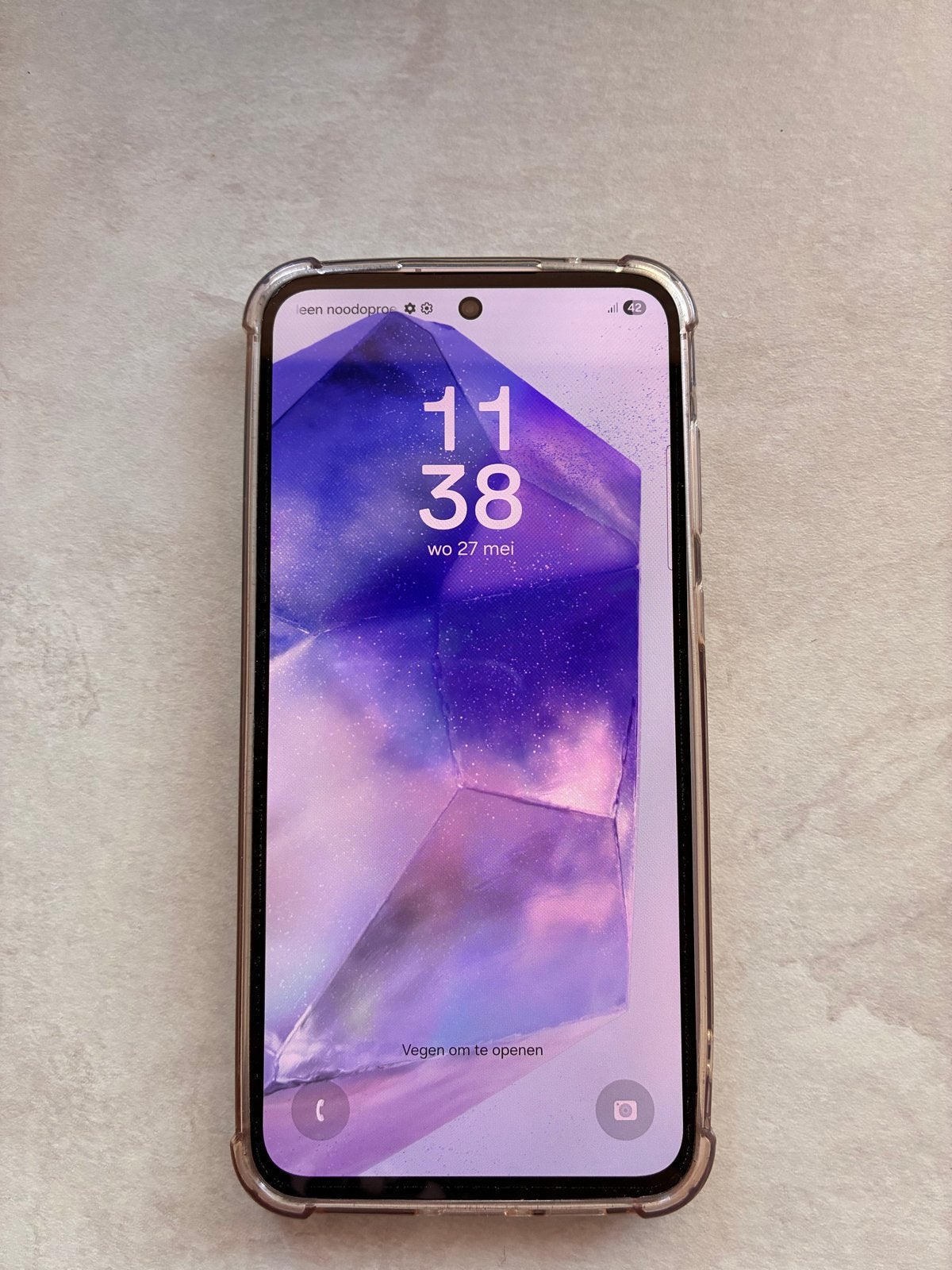 Samsung Galaxy A55 5G Paars 128GB, Telecommunicatie, Ophalen, Paars, Touchscreen, Zo goed als nieuw