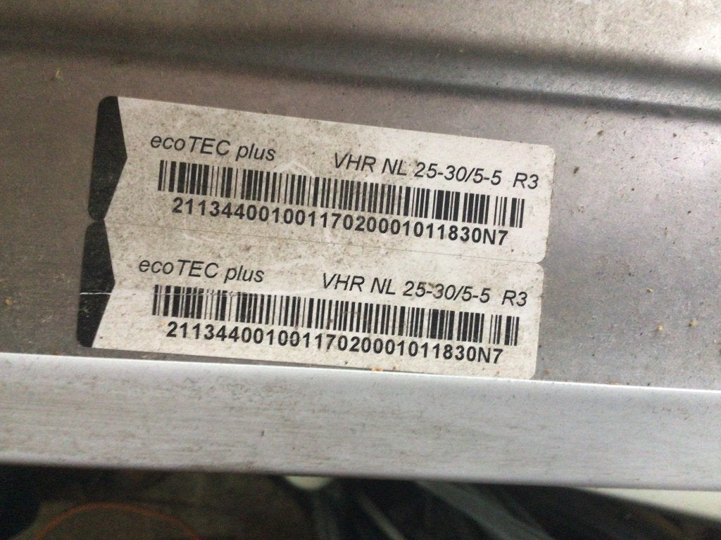 Cv Vaillant 25/30 eco TEC  plus, Ophalen, 30 tot 80 cm, Gebruikt, Hoog rendement (Hr)