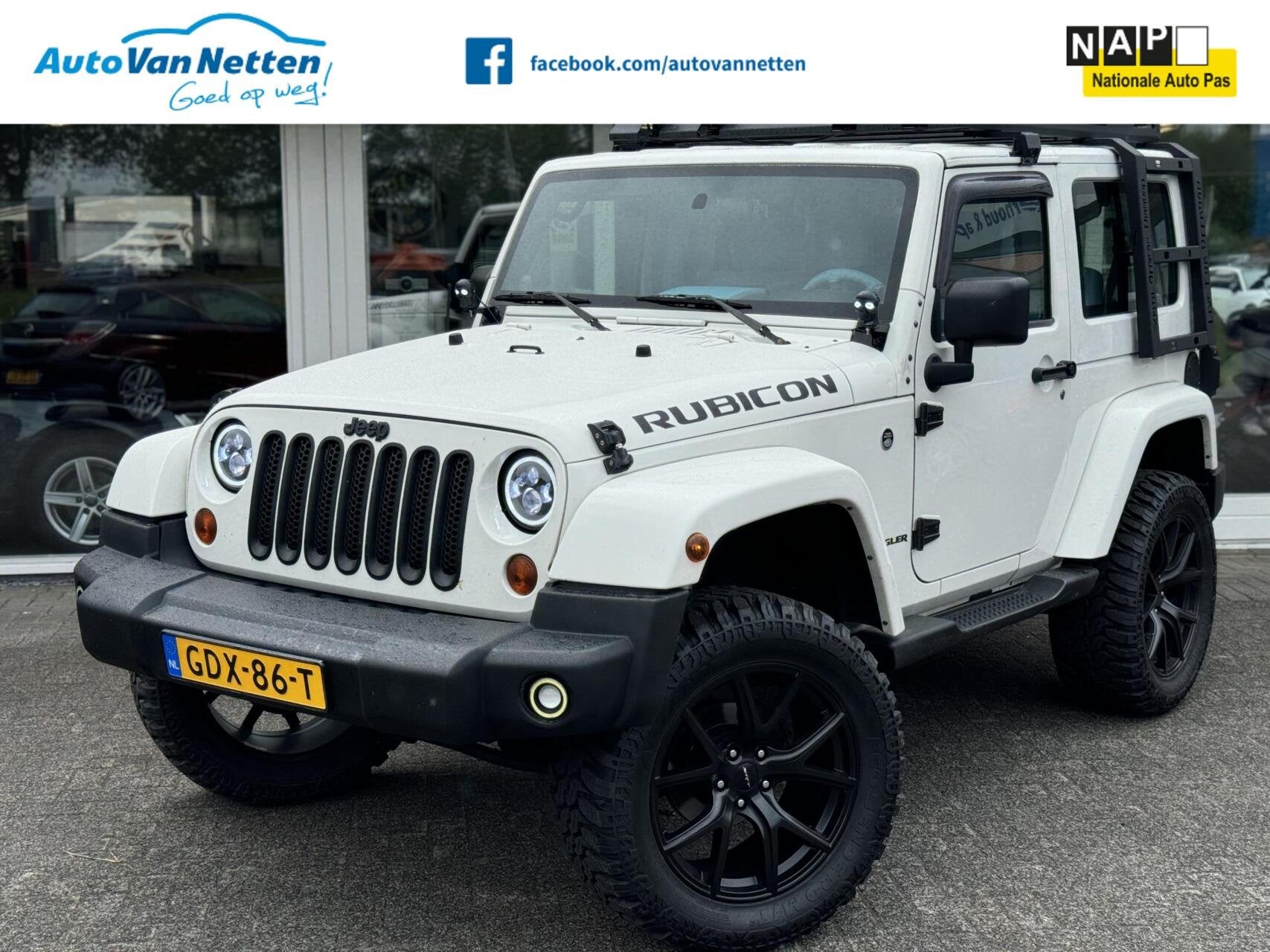 Jeep Wrangler 3.8 V6 4x4 automaat,airco,fox Suspension,magna, Gebruikt, Wit, Bedrijf, Vierwielaandrijving