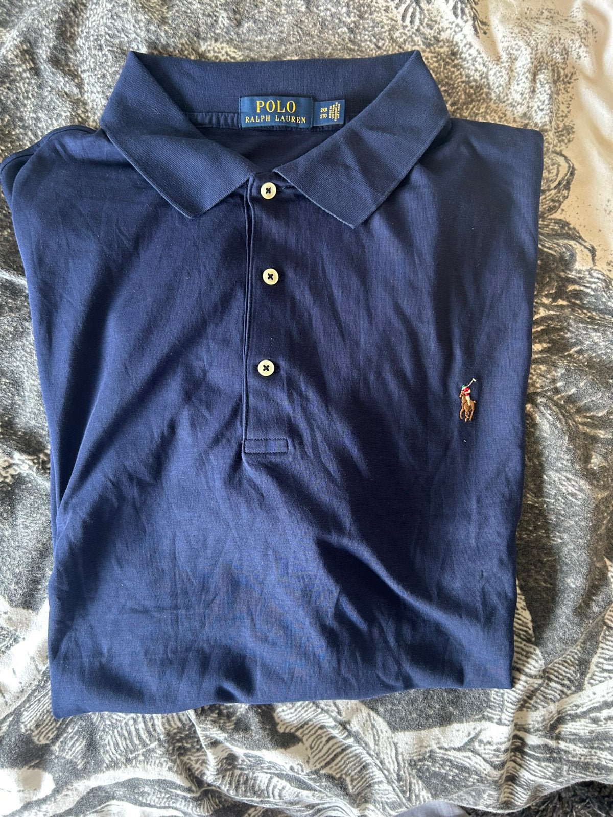 Ralph lauren longsleeve blauw maat XXL UNIEK, Kleding | Heren, Ophalen of Verzenden, Zo goed als nieuw, Overige maten, Blauw