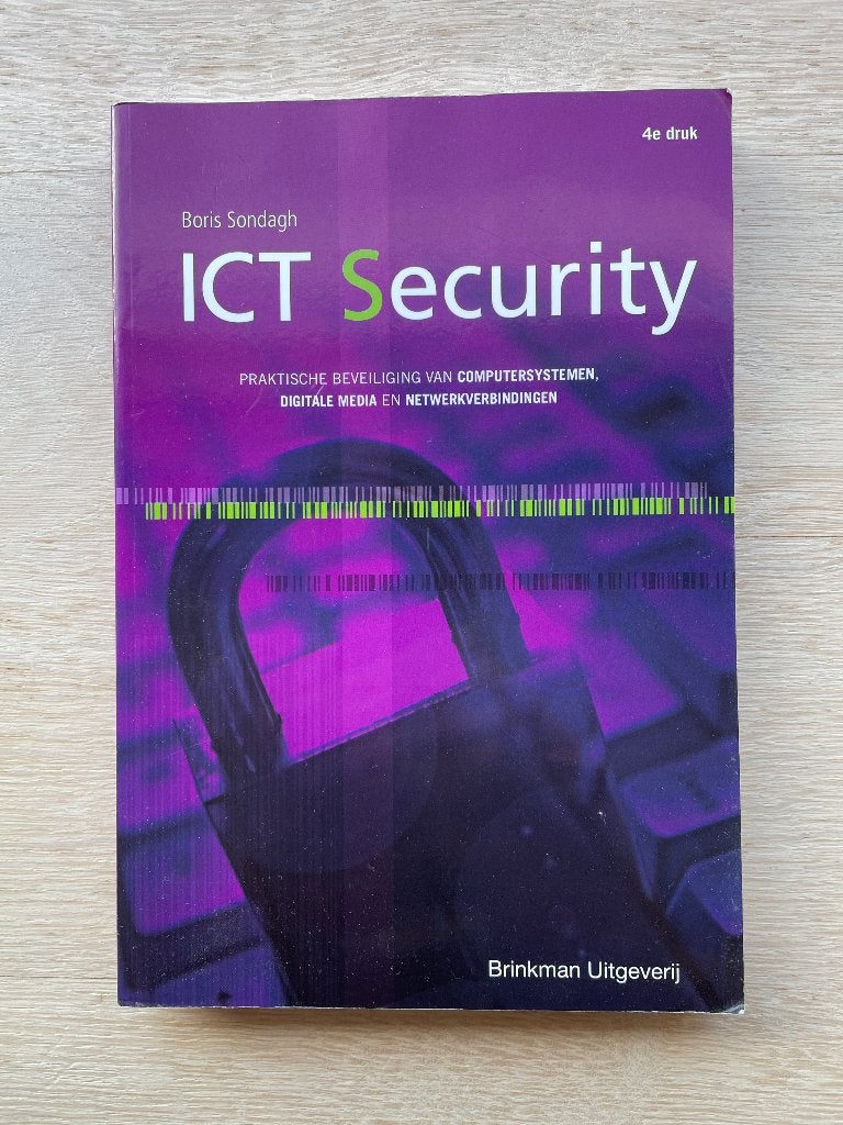 ICT security, Ophalen of Verzenden, Zo goed als nieuw, Overige niveaus, Informatica en Computer