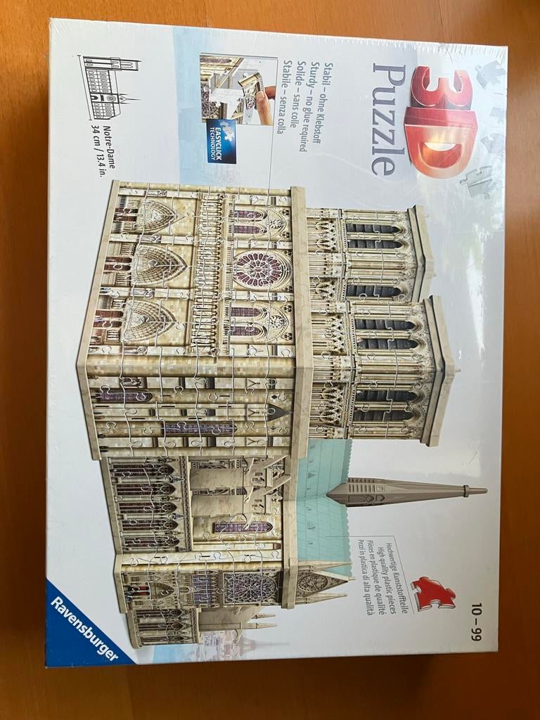 Ravensburger 3D Puzzel Notre Dame (Nieuw in Seal), Ophalen of Verzenden, Nieuw, Rubik's of 3D-puzzel