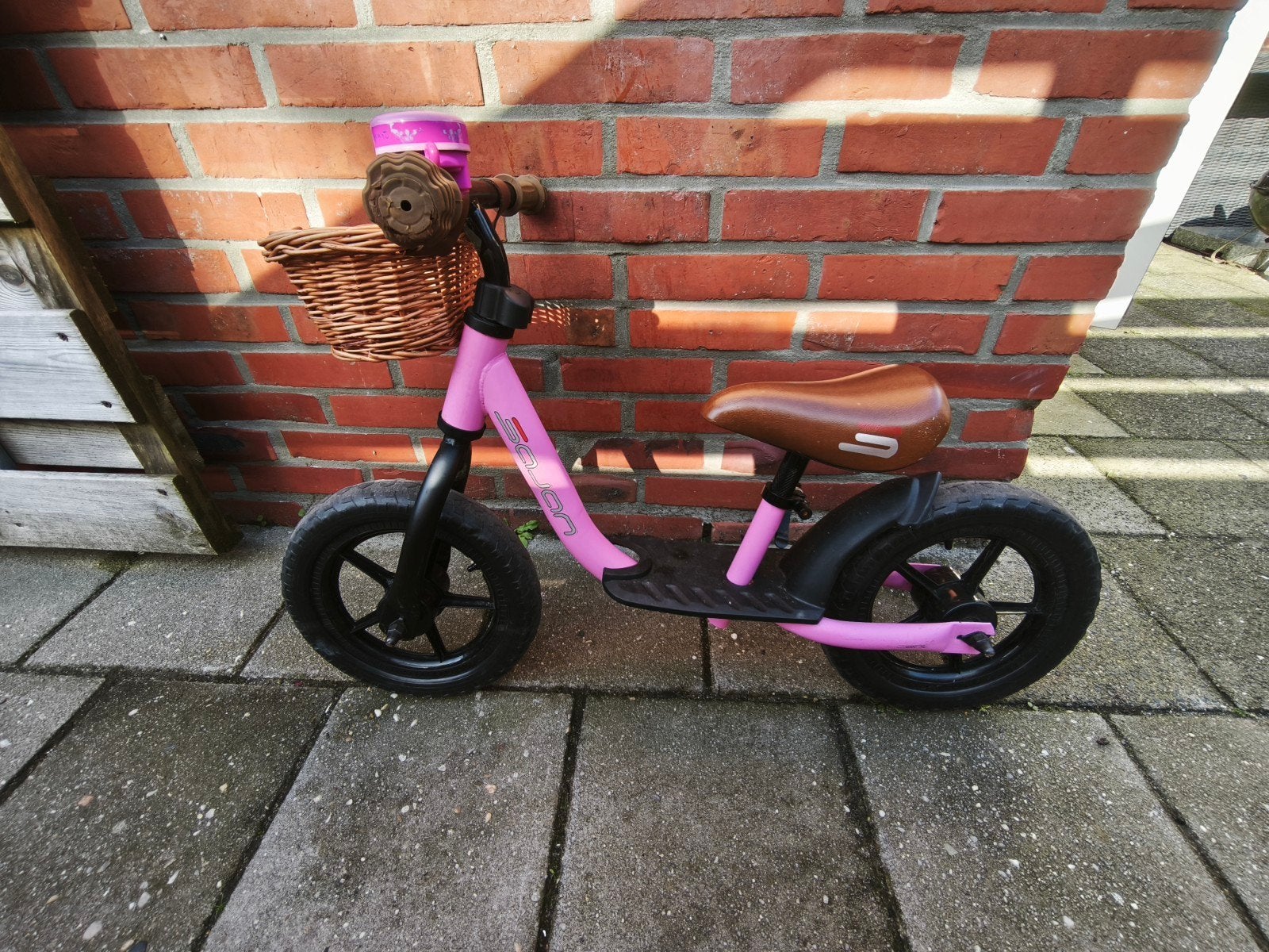 Sojan loopfiets 12 inch mat-roze, Fietsen en Brommers, Ophalen, Gebruikt, Minder dan 16 inch, Sojan