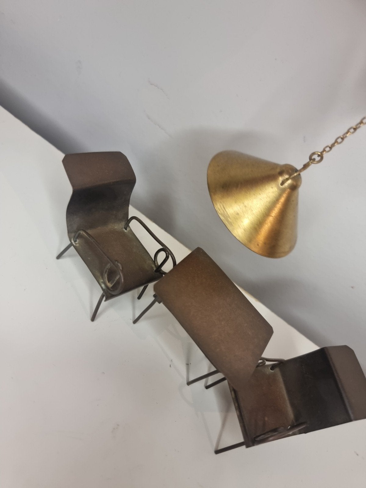 Vintage 60's koperen poppenhuis meubels, Verzamelen, Ophalen of Verzenden, Zo goed als nieuw, Poppenhuis