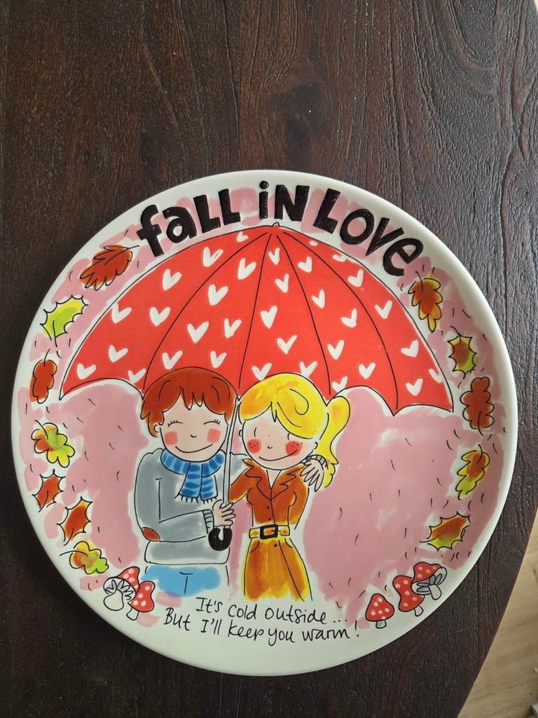 Blond Amsterdam 'Fall in Love' groot bord / platte schaal, Antiek en Kunst, Antiek | Schalen, Ophalen