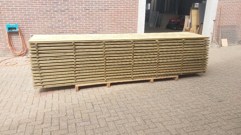 geïmpregneerde rabat planken 390 cm lang, Geïmpregneerd, Minder dan 25 mm, Nieuw, Ophalen of Verzenden