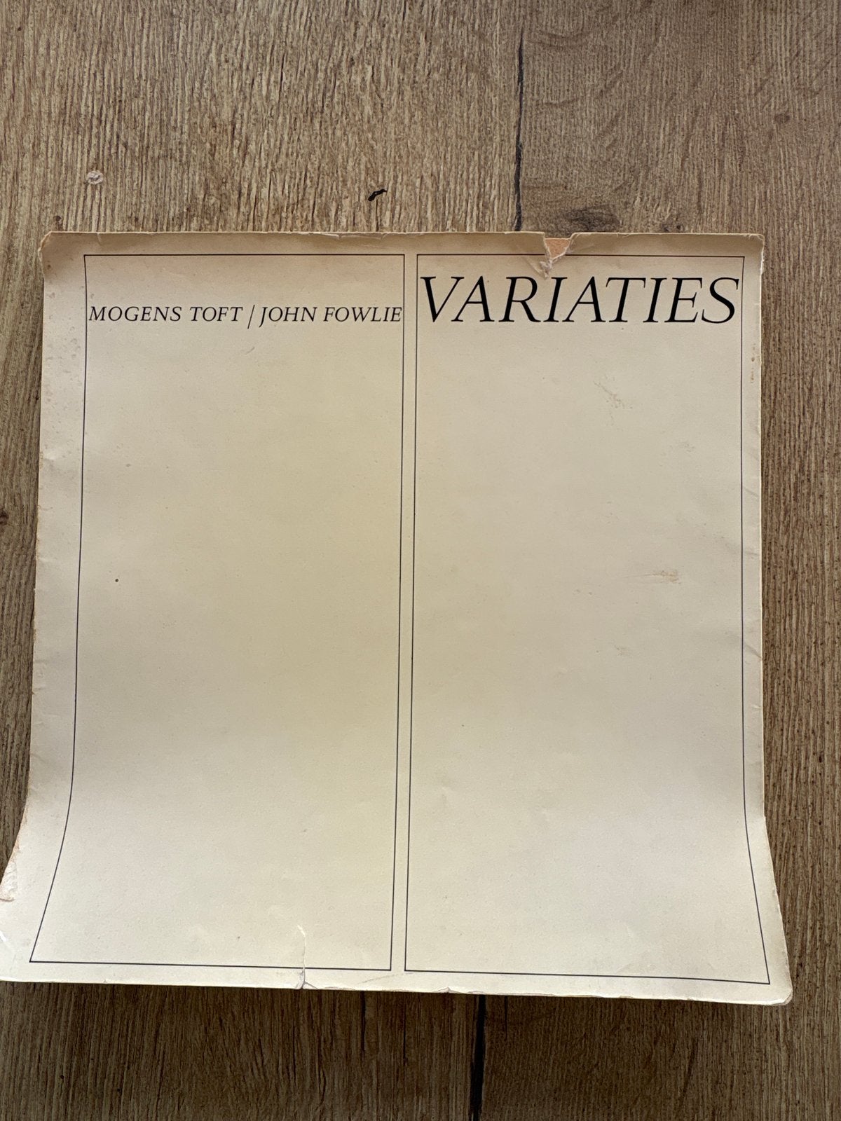 Variaties bij voorspel - Mogens Toft, Ophalen of Verzenden, Gelezen, Zwangerschap en Bevalling