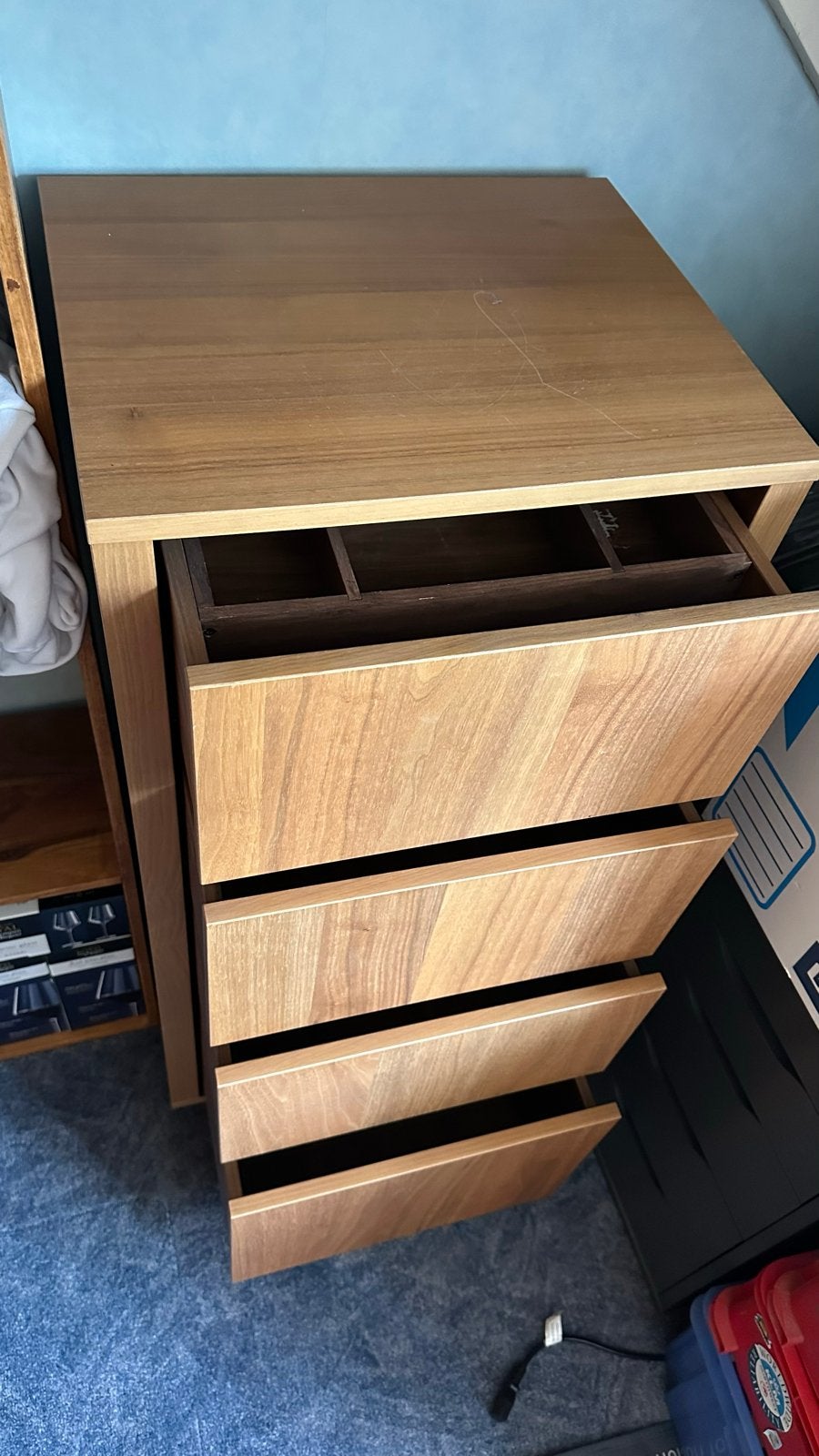 Ikea Stockholm ladekast met 4 laden walnoot in Amstelveen, Huis en Inrichting, Kasten | Ladekasten, Ophalen, Gebruikt, 100 tot 150 cm