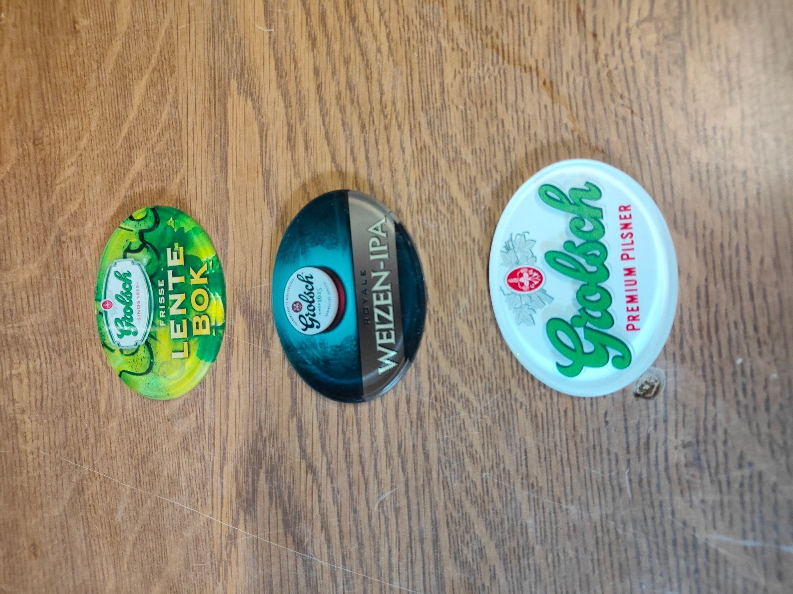 Grolsch taplenzen: Pilsner, Lente Bok, Weizen-IPA, Ophalen of Verzenden, Gebruikt, Overige typen, Grolsch