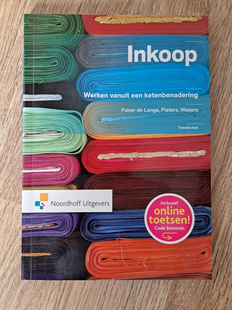 Studieboek Inkoop: Werken vanuit een ketenbenadering, Boeken, Studieboeken en Cursussen, Zo goed als nieuw, HBO, Gamma, Ophalen of Verzenden