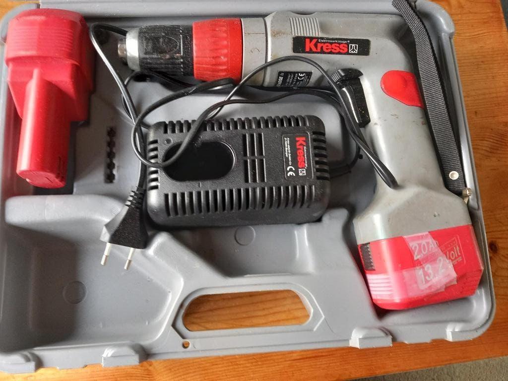 Accuboormachine  Kress, Gebruikt, Variabele snelheid, Ophalen of Verzenden, Boor- en Schroefmachine