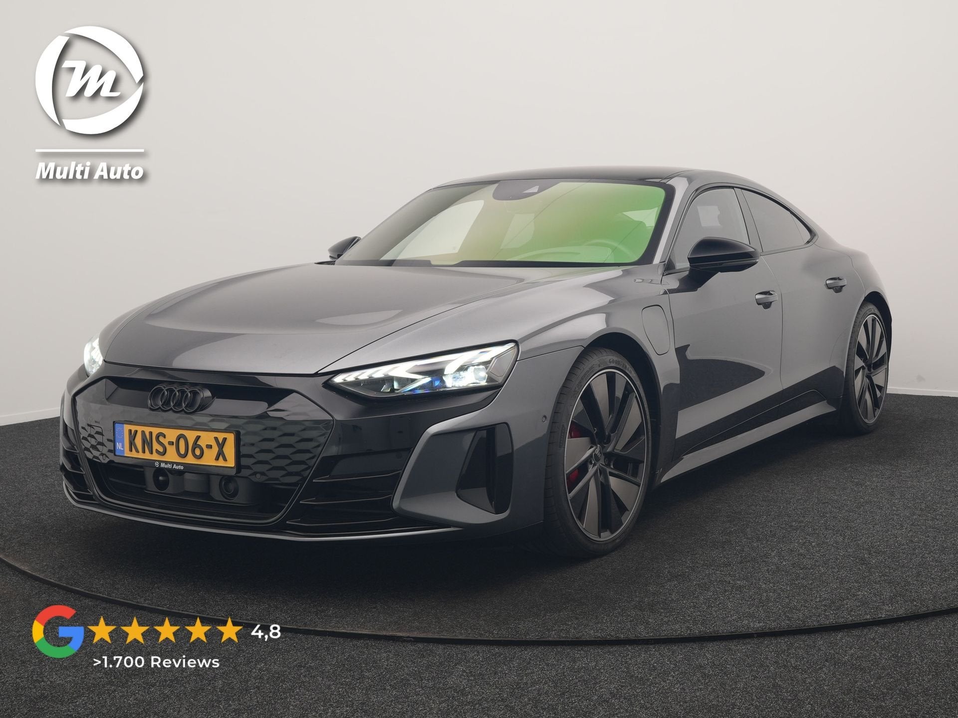 Audi e-tron GT 93 kWh 476pk Dealer O.H | Panodak | Head Up |, Automaat, 93 kWh, Vierwielaandrijving, Zilver of Grijs