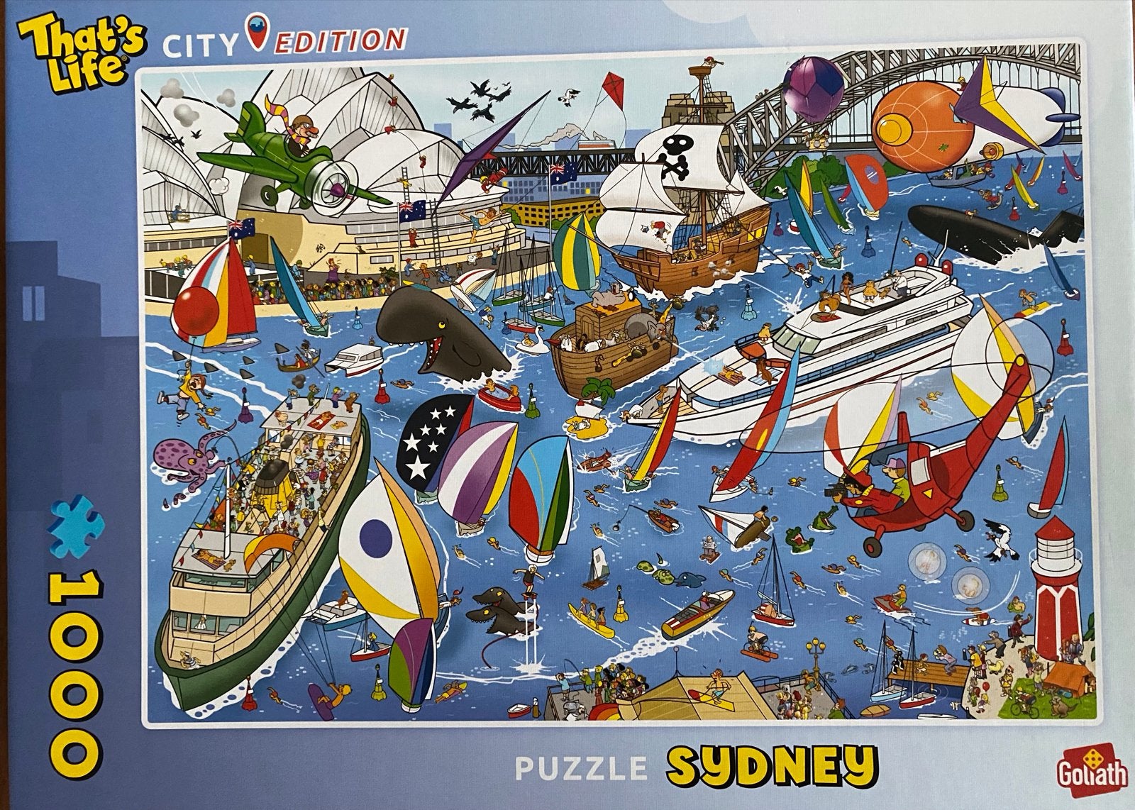 That's Life puzzel, City Edition Sydney 1000 stukjes., Ophalen, 500 t/m 1500 stukjes, Zo goed als nieuw, Legpuzzel