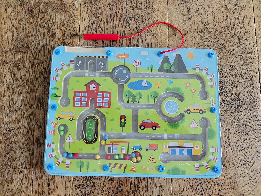 Playtive Houten magneetspel, Kinderen en Baby's, Ophalen of Verzenden, Zo goed als nieuw, Ontdekken