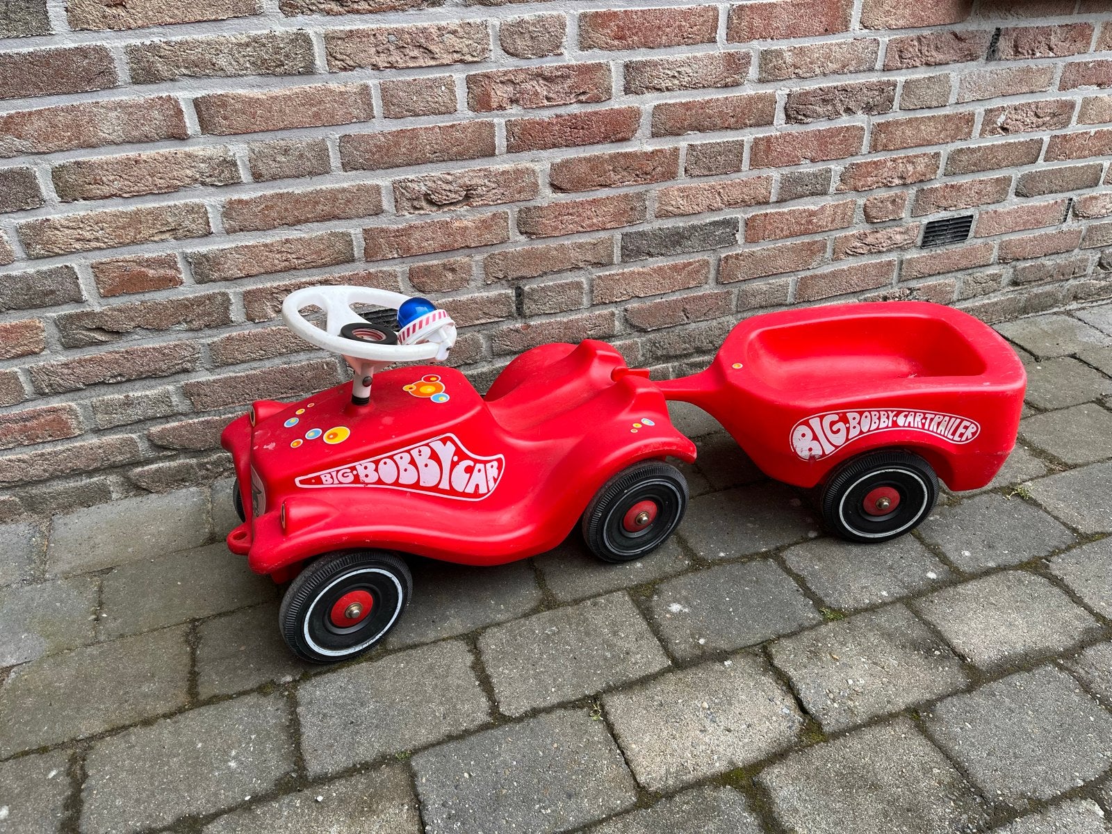 BIG Bobby Car met aanhanger, Ophalen, Gebruikt, Loopvoertuig