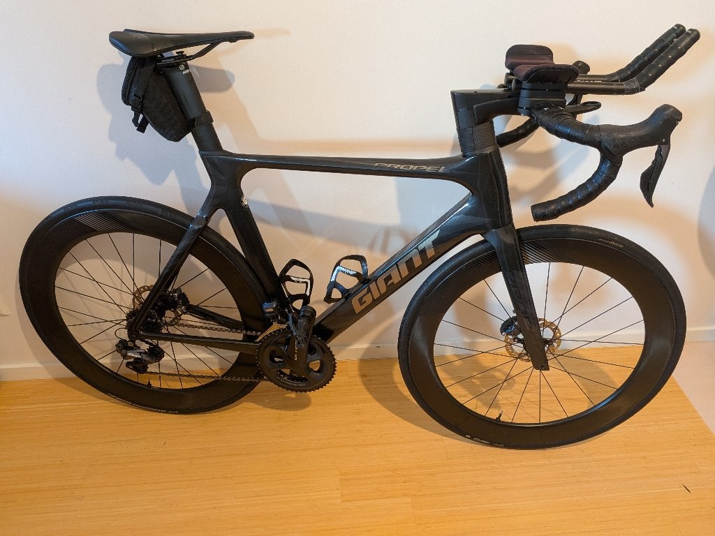 Giant Propel Advanced Di2 Ultegra (maat M/L) + power meter, Ophalen, 28 inch, Gebruikt, Carbon