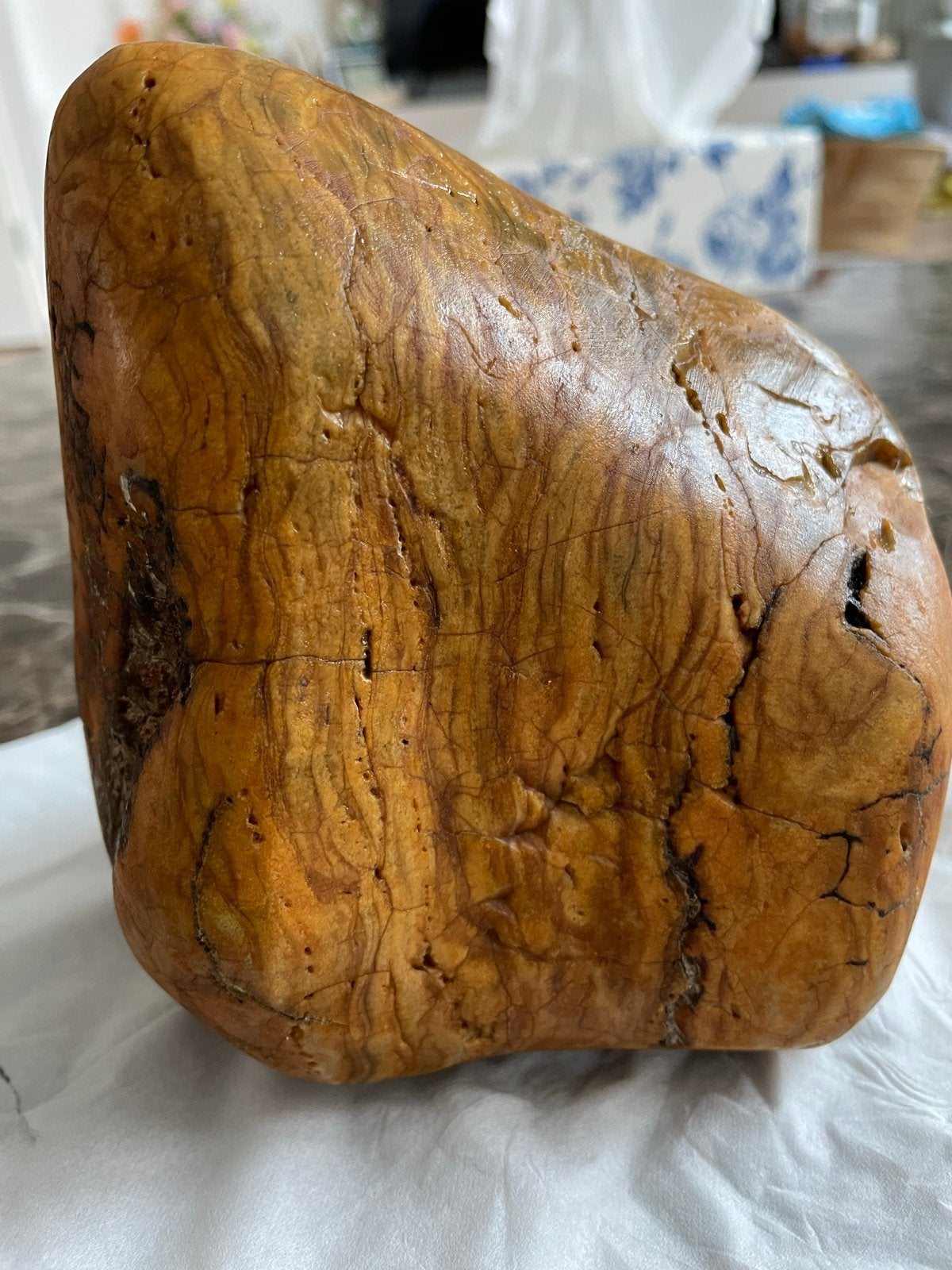 Barnsteen Steen - Natuurlijke Schoonheid weegt 728 gram, Ophalen of Verzenden, Nieuw