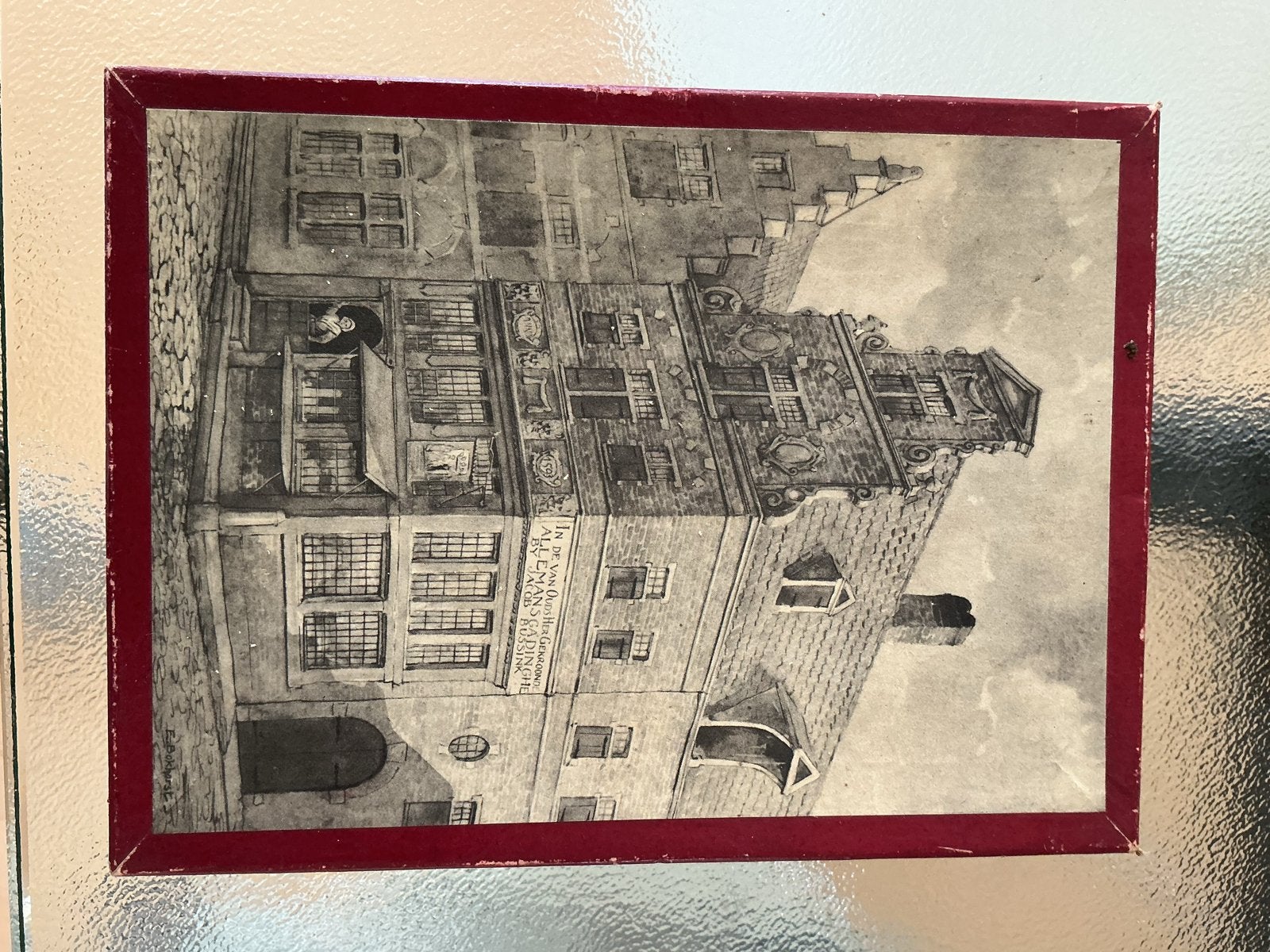 Vintage legpuzzel Deventer koekhuisje jaren '50-'60 compleet, Ophalen of Verzenden, Minder dan 500 stukjes, Gebruikt, Legpuzzel