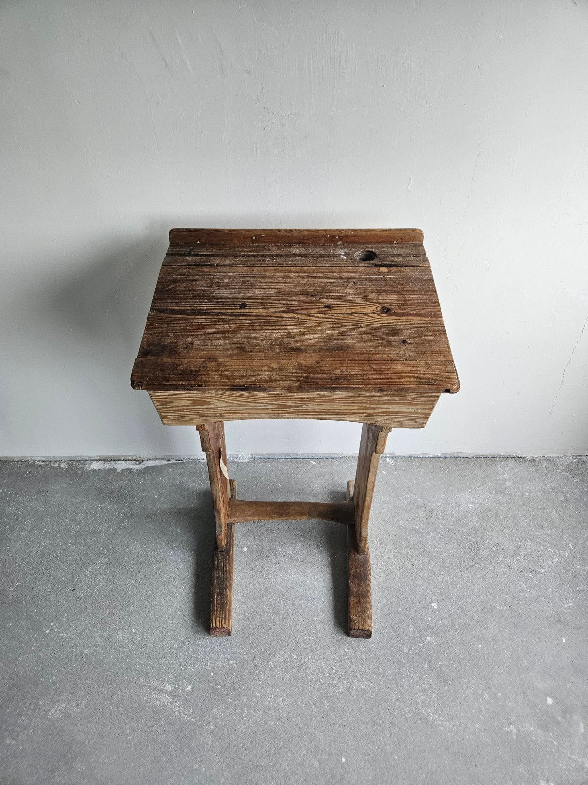 Vintage houten schoolbureau - Authentiek en charmant, Ophalen of Verzenden