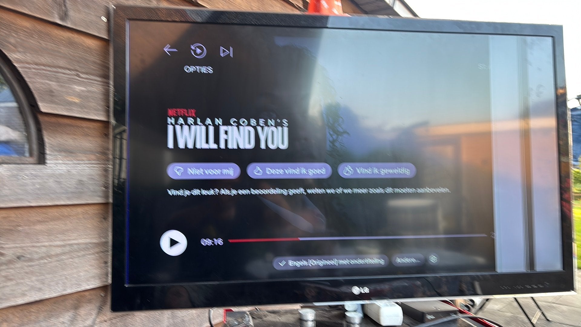 Lg 45 inch televisie met streep in beeld, Ophalen, Zo goed als nieuw
