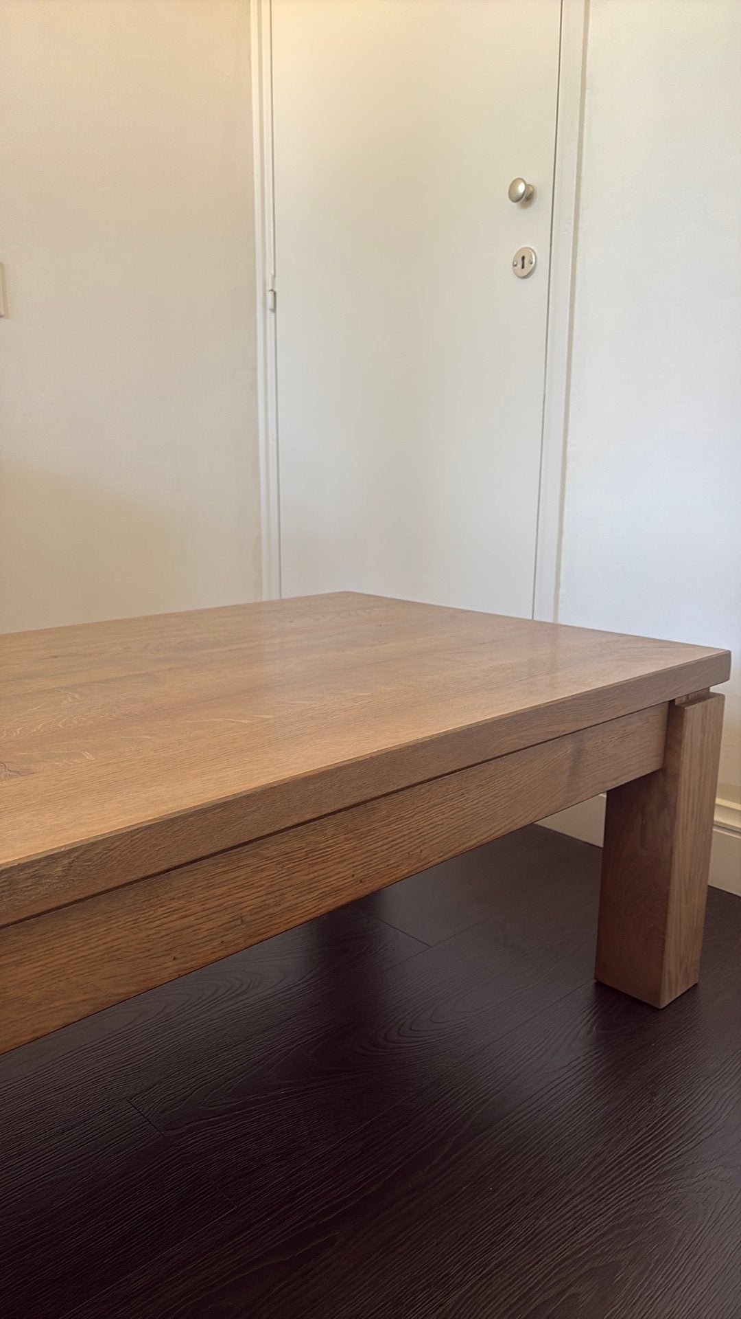 Mooie Houten Salontafel te koop!, Ophalen, 100 tot 150 cm, 50 tot 100 cm, Zo goed als nieuw