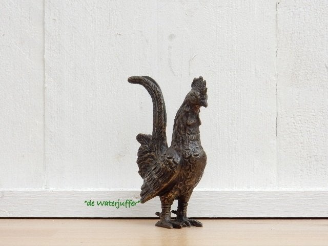 176* Bronzen haantje (Boven €75 geen verzendkosten), Tuin en Terras, Tuinbeelden, Ophalen of Verzenden, Nieuw, Overige materialen