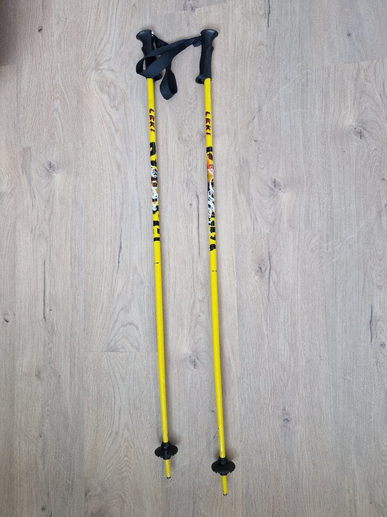 Skistokken Leki for kids, Gebruikt, Stokken, 100 tot 140 cm, Skiën