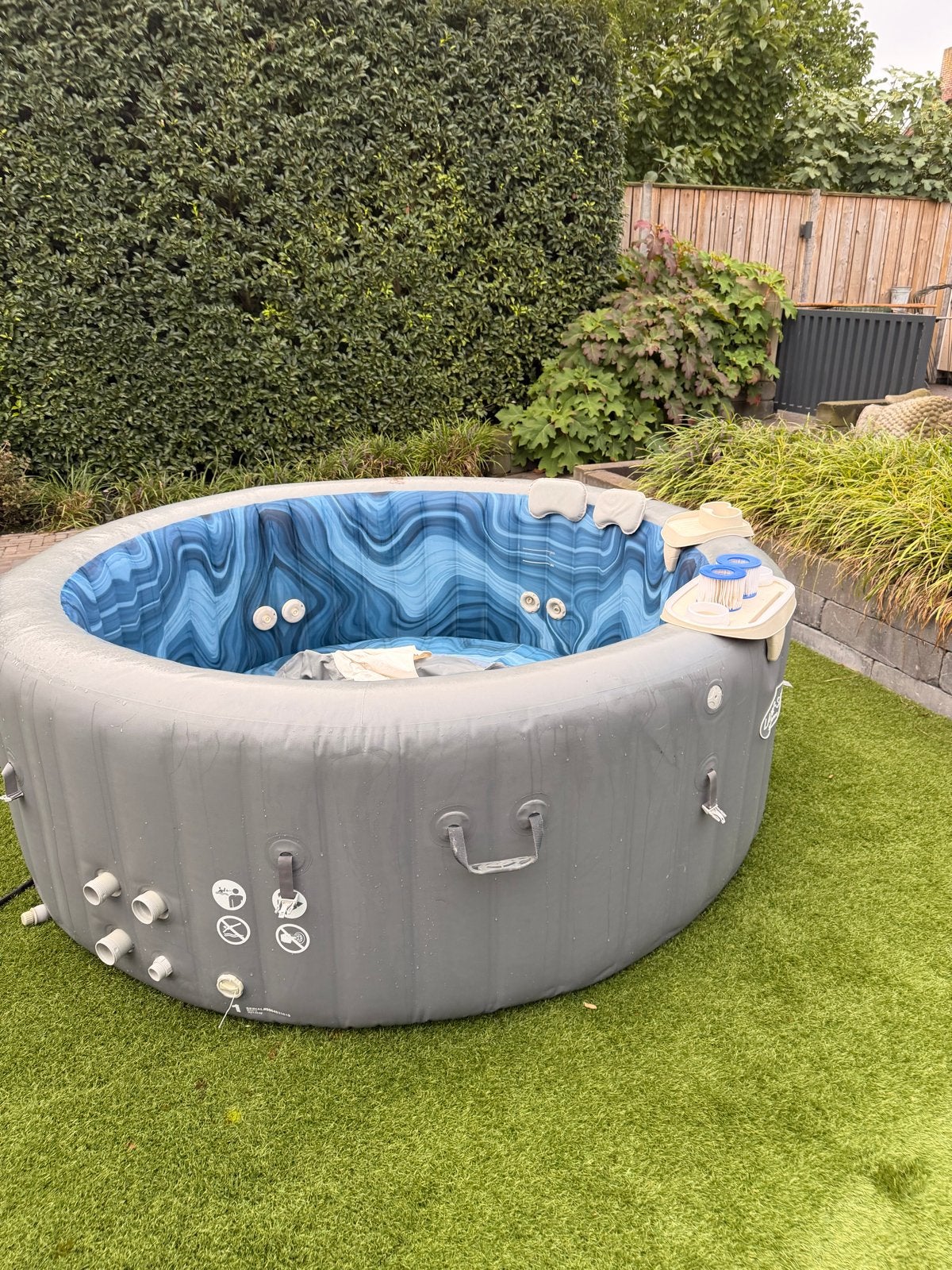 Lay-Z-Spa Jacuzzi (7 persoons) met toebehoren, Ophalen, Gebruikt, Pomp, Opblaasbaar