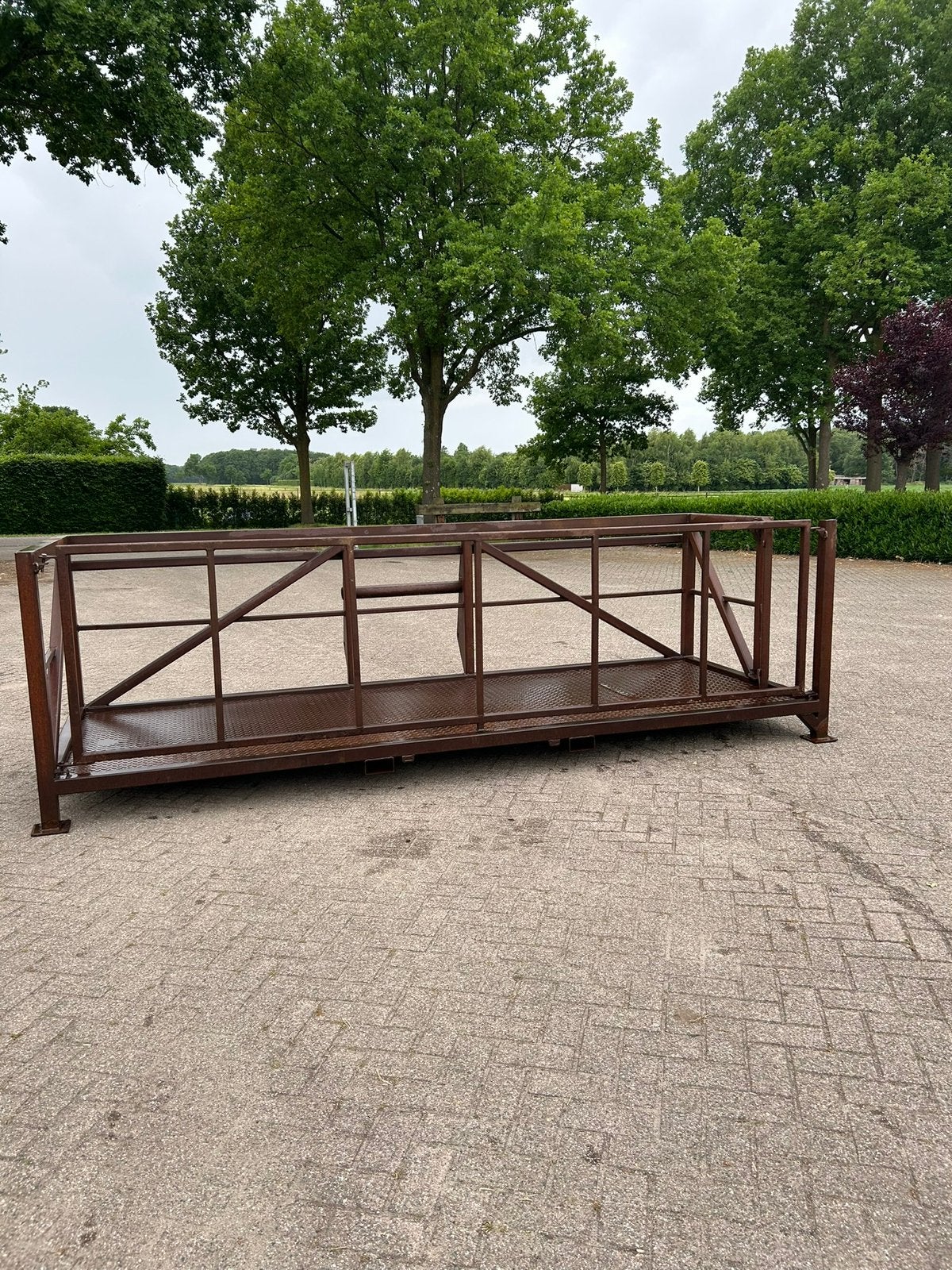 Manbak met manitou aansluiting, Ophalen