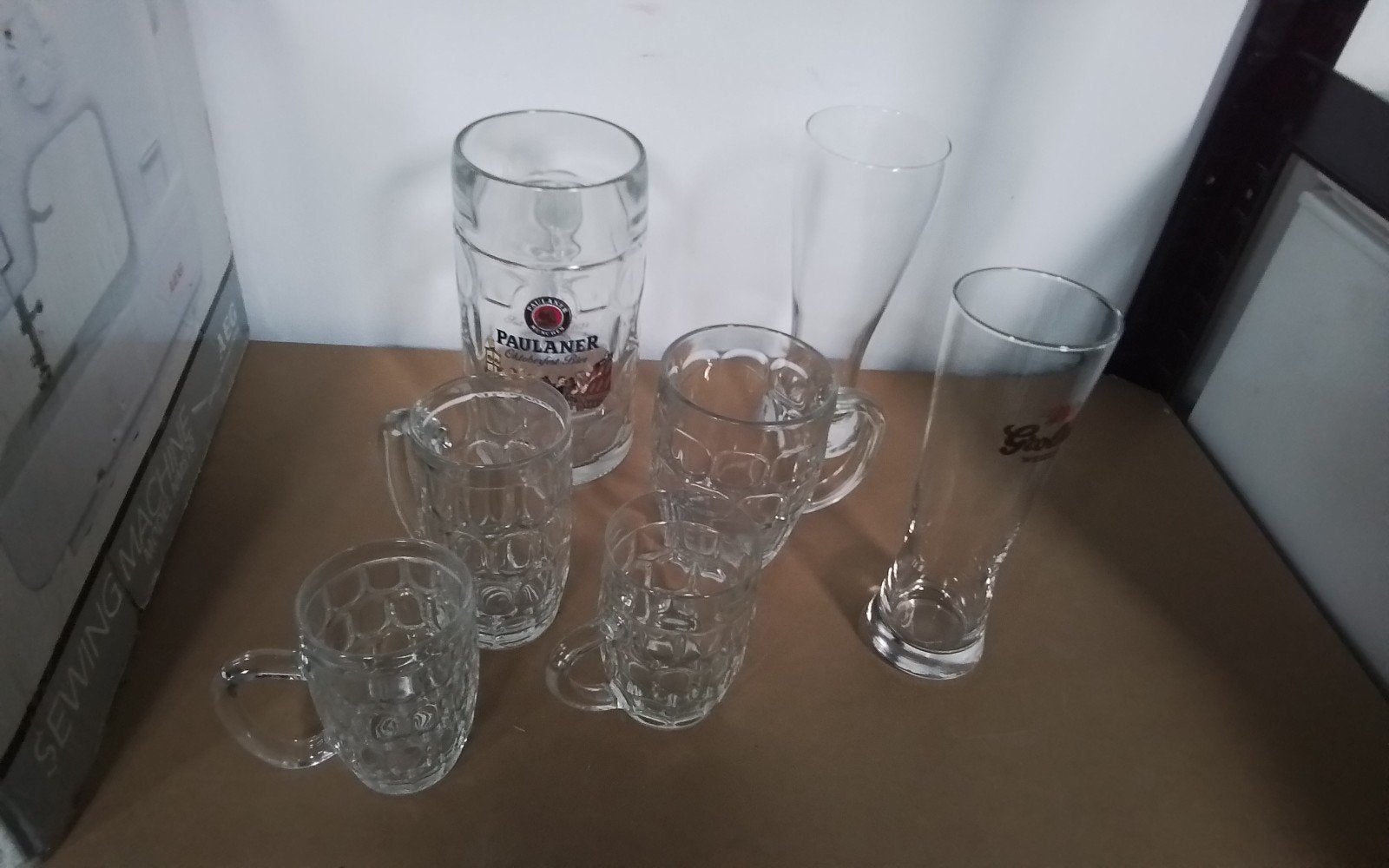 Grote  bierpullen  van 1liter en 0,5, Ophalen of Verzenden, Zo goed als nieuw