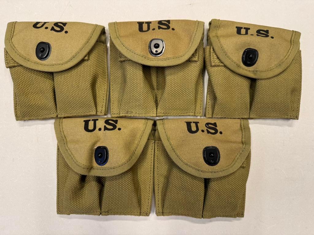 M1 Carbine magazijn pouch R.B. Hanson Mfg. Co. 1942, Ophalen of Verzenden, Overige soorten, Amerika, Overige typen