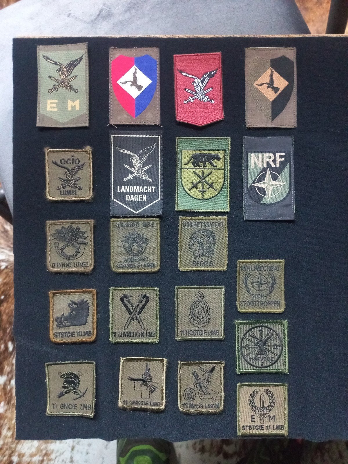 LMB / Luchtmobiele Brigade / Special Forces PATCHES, Ophalen of Verzenden, Landmacht, Nederland, Embleem of Badge