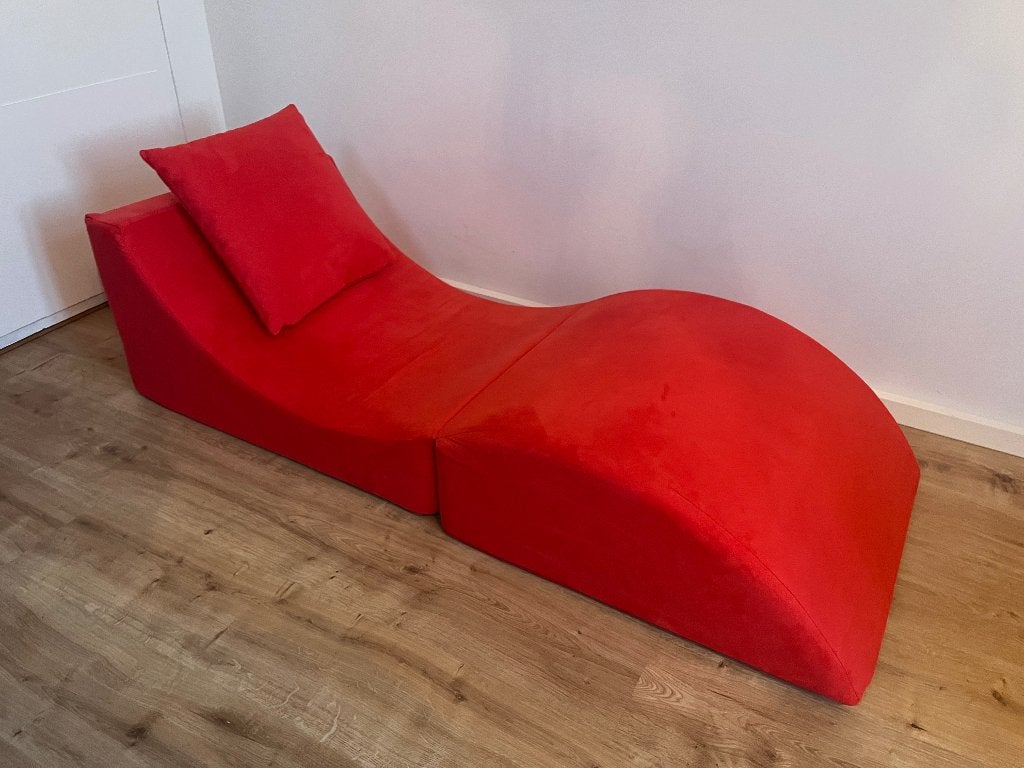 Opklapbankje stof, Ophalen, Eenpersoons, 100 tot 125 cm, Zo goed als nieuw