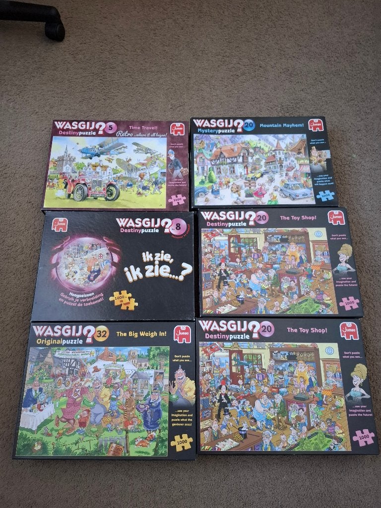 Wasgij? puzzels   2 voor €8, Ophalen of Verzenden, 500 t/m 1500 stukjes, Zo goed als nieuw, Legpuzzel