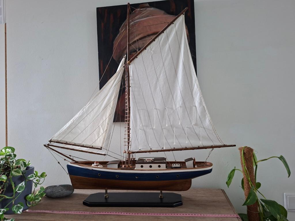 Zeilboot, hobby, Hobby en Vrije tijd, Modelbouw | Boten en Schepen, Ophalen, Zo goed als nieuw