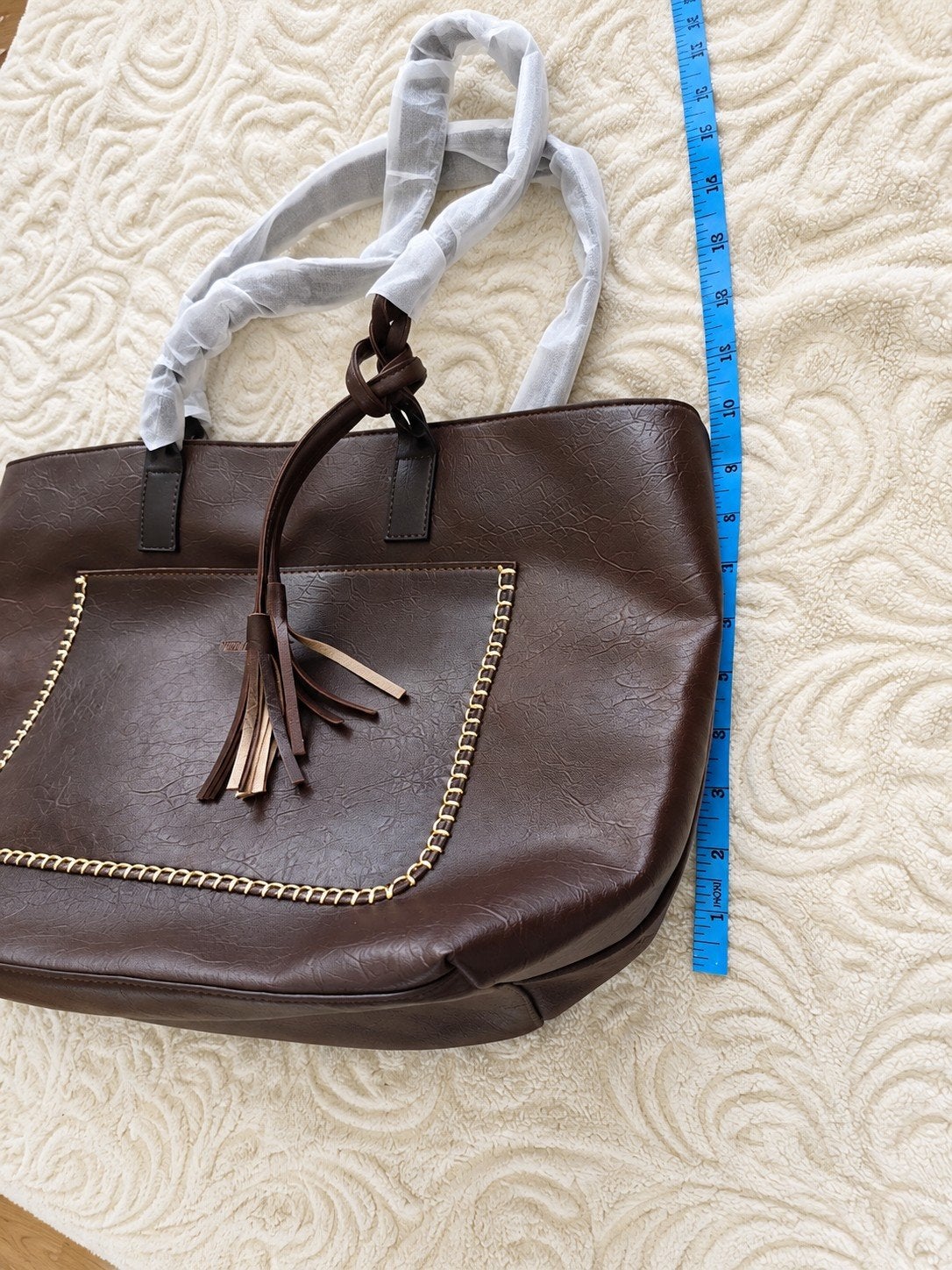 Dark brown handbag, Ophalen of Verzenden, Bruin, Handtas
