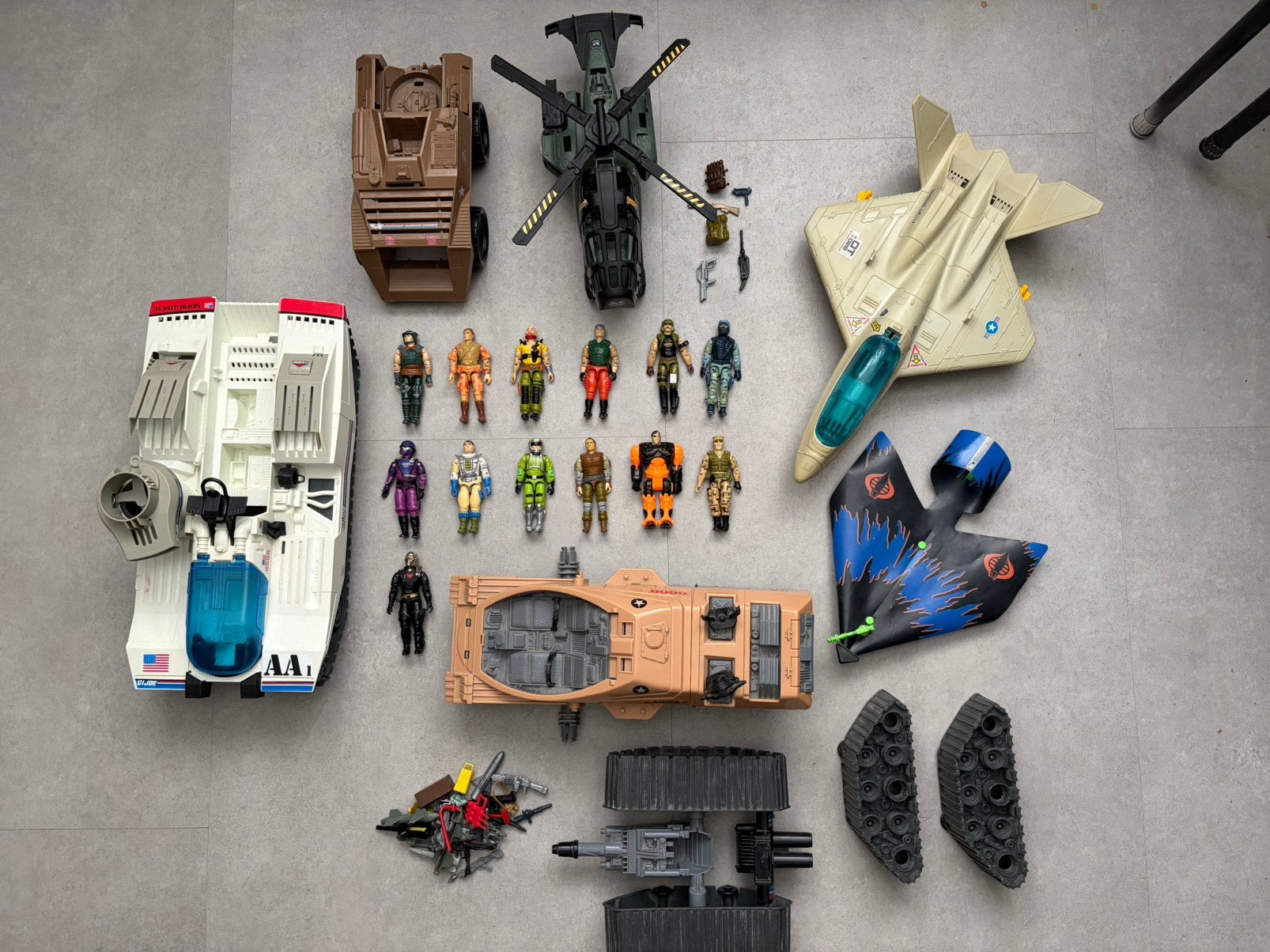 Gi Joe lot figuren, voertuigen en accessoires, Verzamelen, Poppetjes en Figuurtjes, Ophalen of Verzenden, Gebruikt