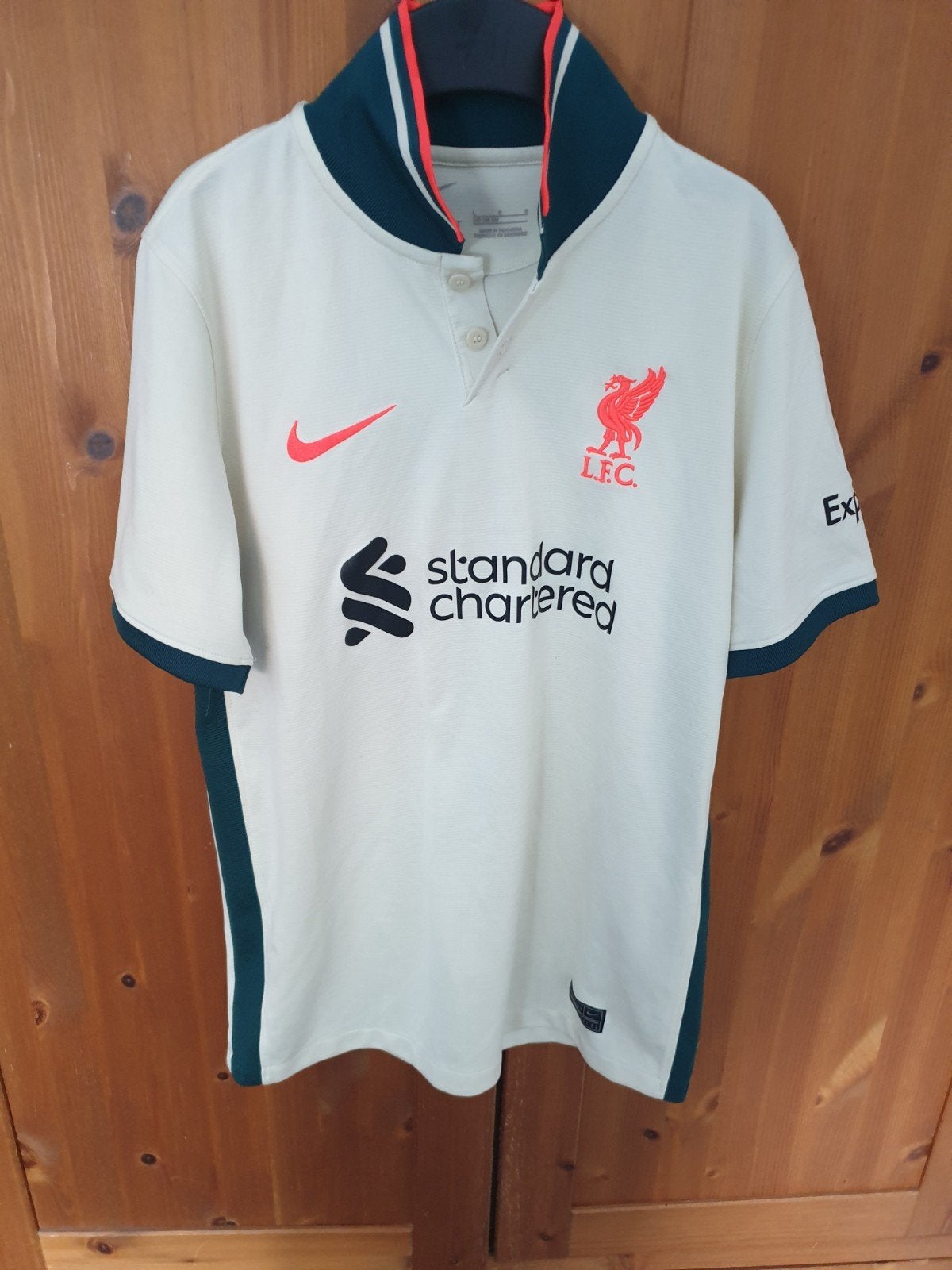 Liverpool FC Thuisshirt 2021/2022 - Maat 146 158, Sport en Fitness, Voetbal, Ophalen of Verzenden, Zo goed als nieuw