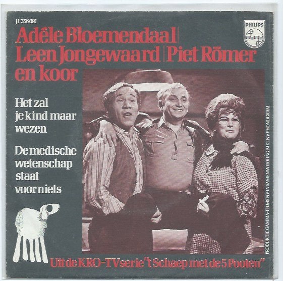 Adele en Leen uit 't Schaep"- Het zal je kind maar wezen, Verzenden, 7 inch, Zo goed als nieuw, Levenslied of Smartlap