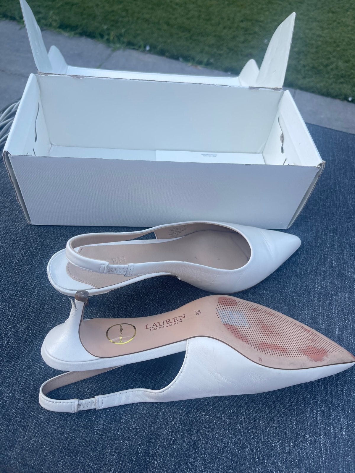 Lauren Ralph Lauren witte pumps maat 39, Ophalen of Verzenden, Gedragen, Wit, Pumps