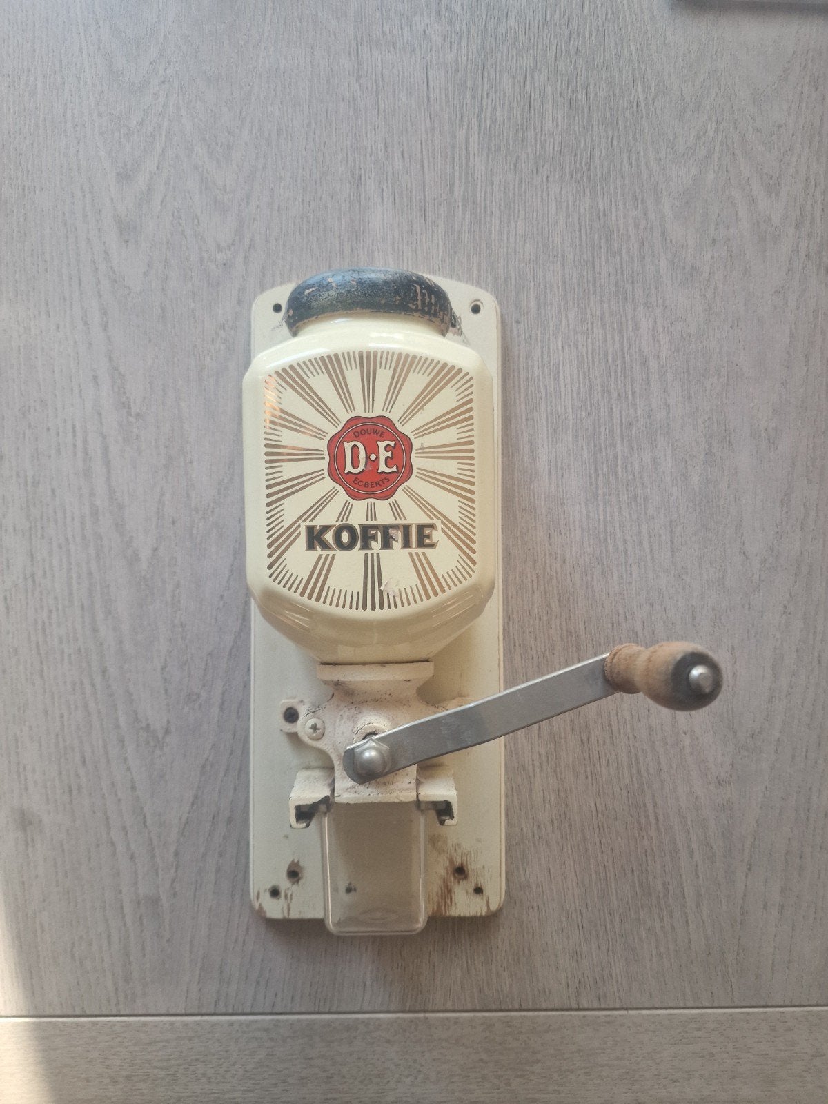 Oude DE Koffiemolen - Vintage Wandmodel, Ophalen of Verzenden