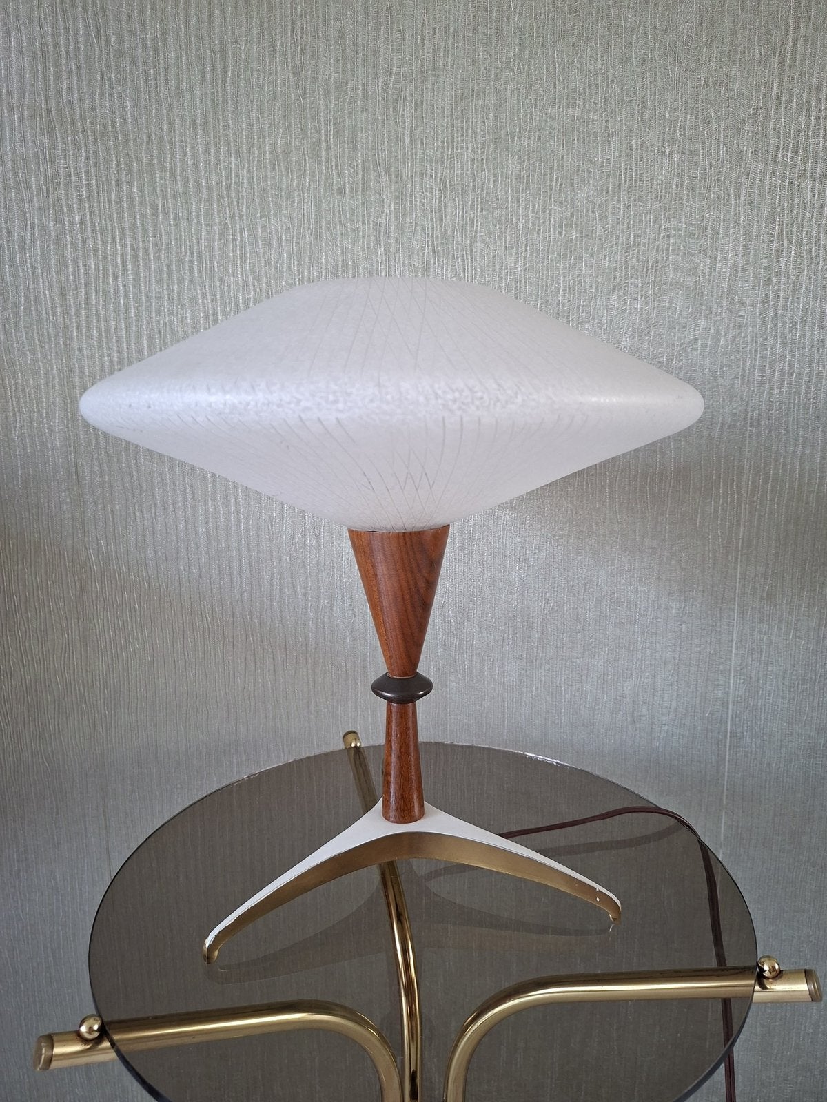 Vintage UFO Tafellamp Zeldzaam, Ophalen of Verzenden, Zo goed als nieuw