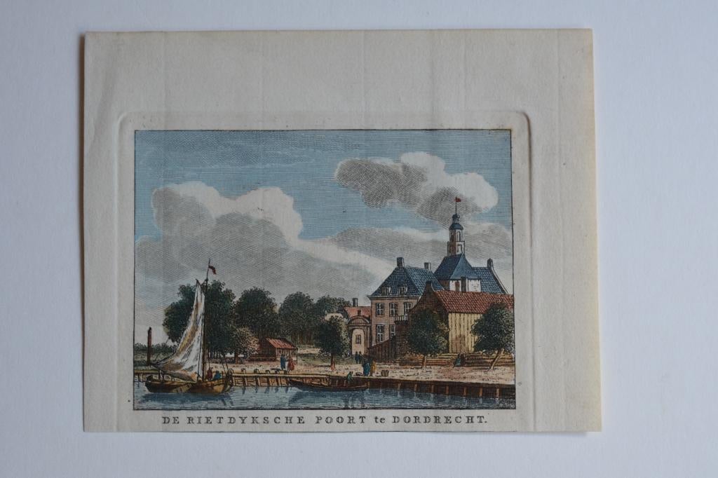 DORDRECHT RIETDYKSCHE POORT Bullthuis Bendorp Gravure GT8, Antiek en Kunst, Verzenden