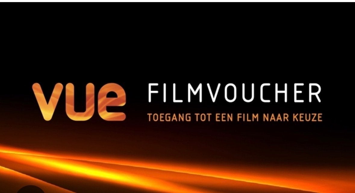 2 vue filmvouchers; elke dag van de week geldig!, Twee personen, Vrijkaartje alle films