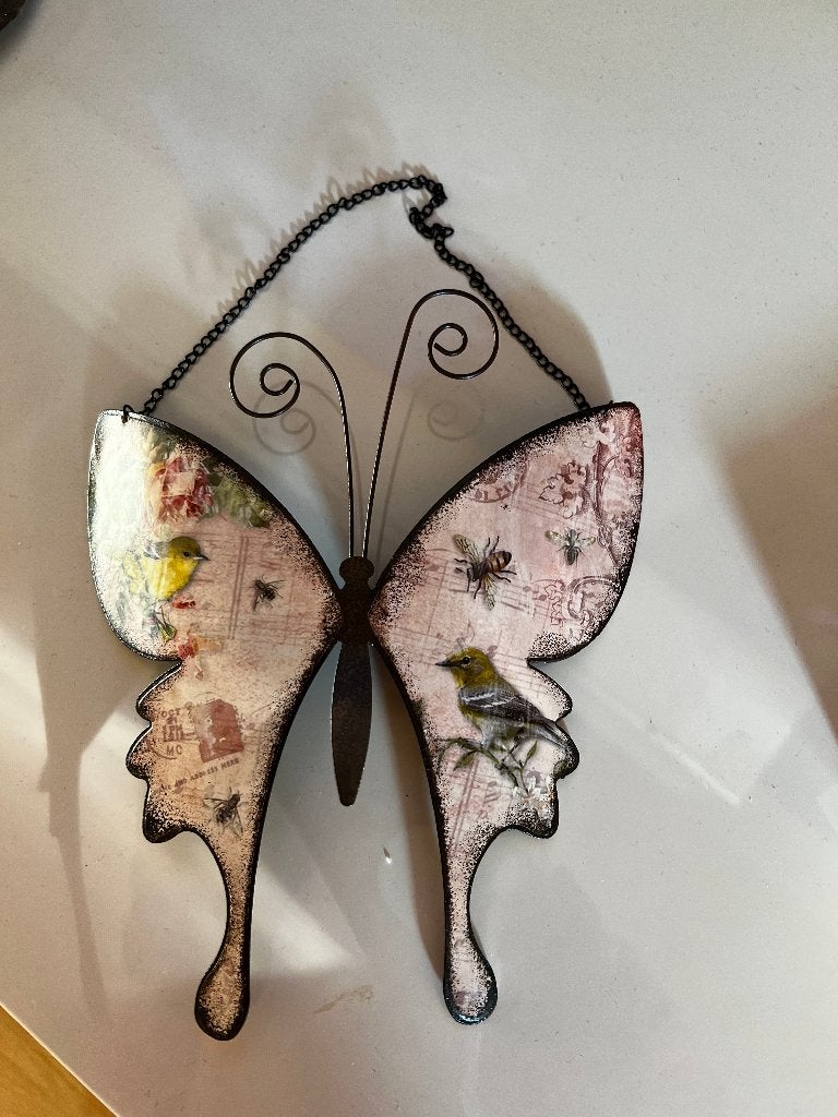nieuwe metalen vlinder, Tuin en Terras, Tuinwanddecoratie, Ophalen, Nieuw