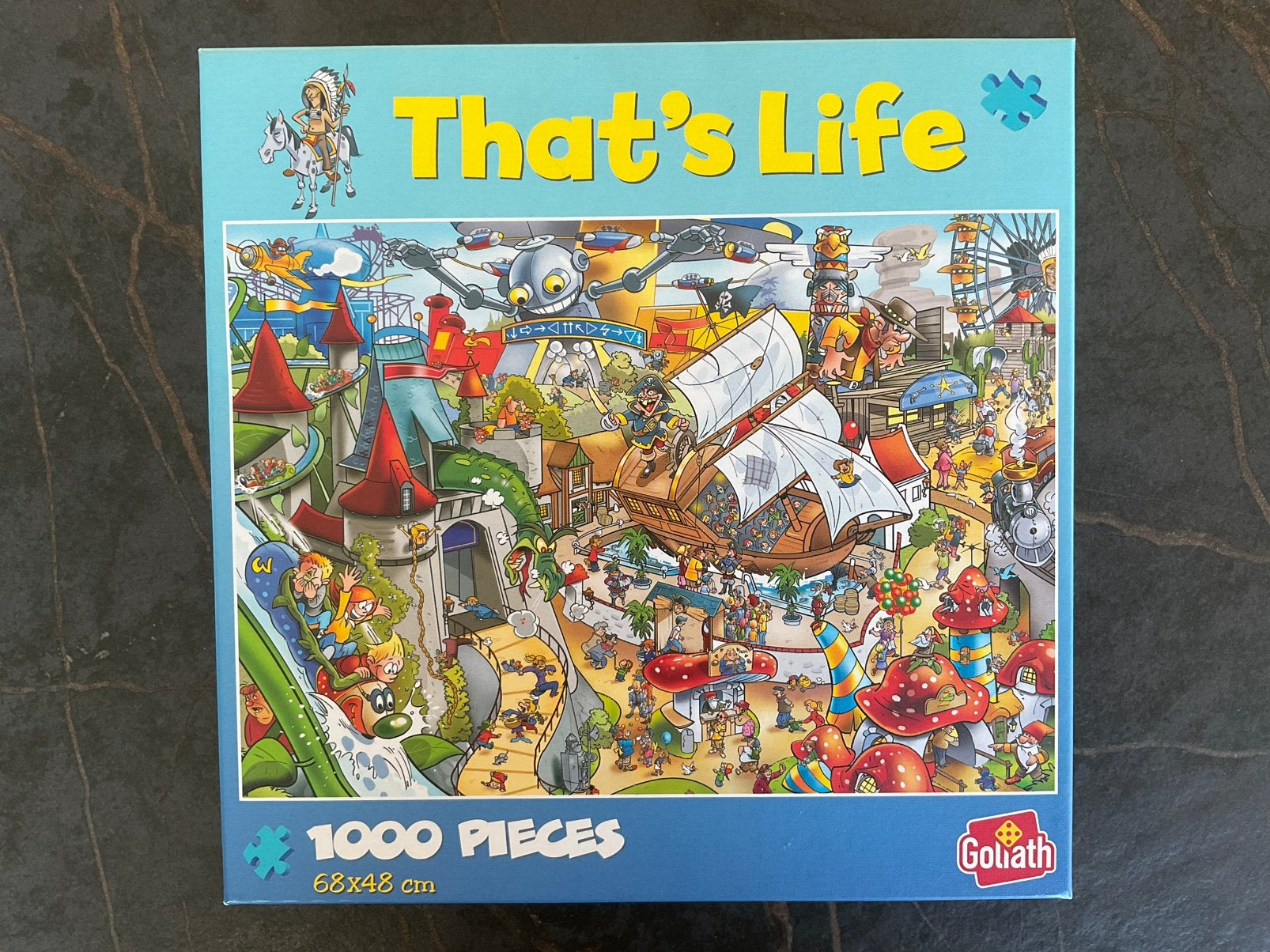 THAT’S LIFE PUZZEL - GOLIATH - 71312 AMUSEMENTSPARK, Ophalen, 500 t/m 1500 stukjes, Zo goed als nieuw, Legpuzzel