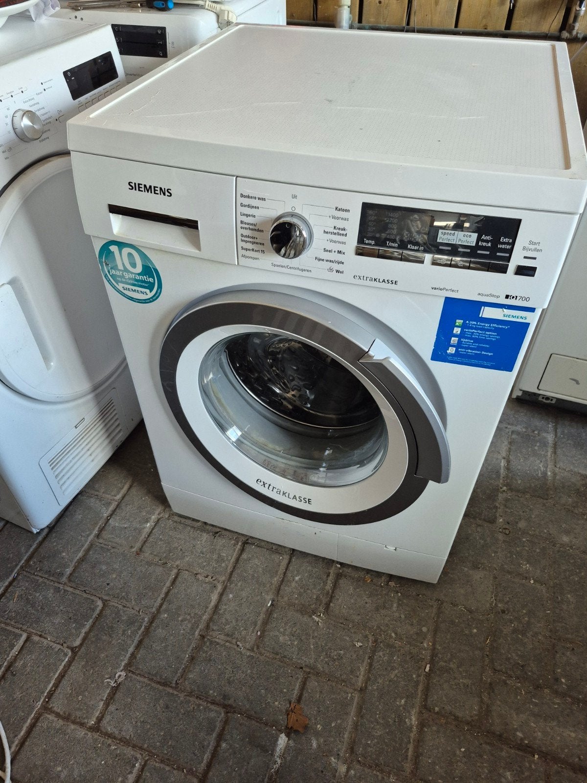 leuke siemens iq700 1400toeren 8 kg wasmachine, Ophalen, Gebruikt, Wit